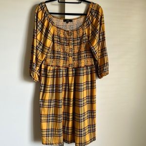 Orange plaid dress size 2X